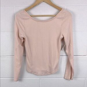 Chic Blush Long Sleeve Top